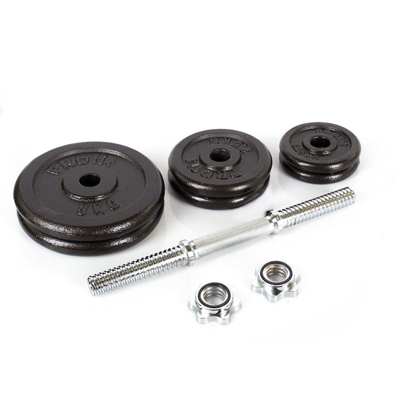 PROfit cast iron dumbbells 10kg DK 4126 Edzőfelszerelés