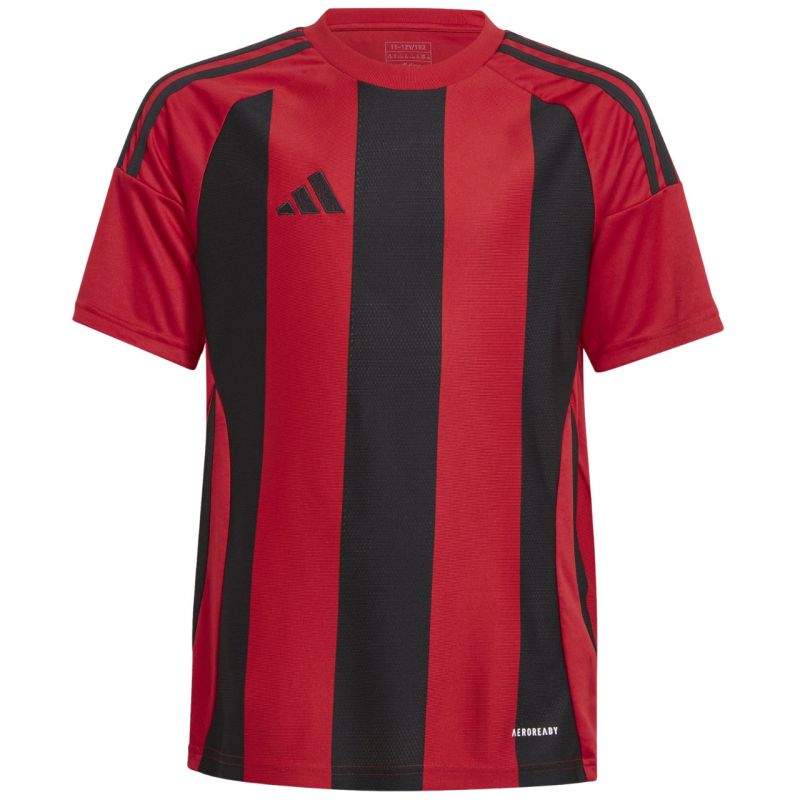 adidas Striped 24 Kids T-Shirt Red and Black IW2131 116 cm póló