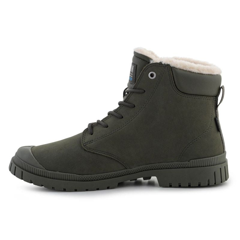 Palladium SP20 Cuff Leather Waterproof WL U 79067-325-M Olive Night shoes Cipő