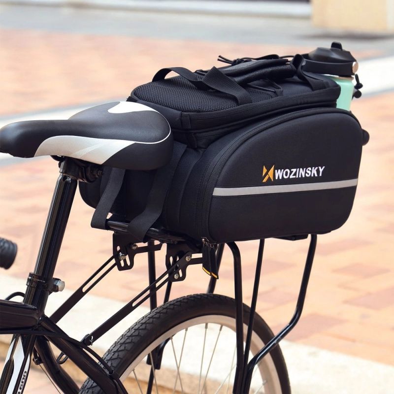 Wozinsky large bike rack 35l + rain cover black ( ) fekete táska 304004-63970