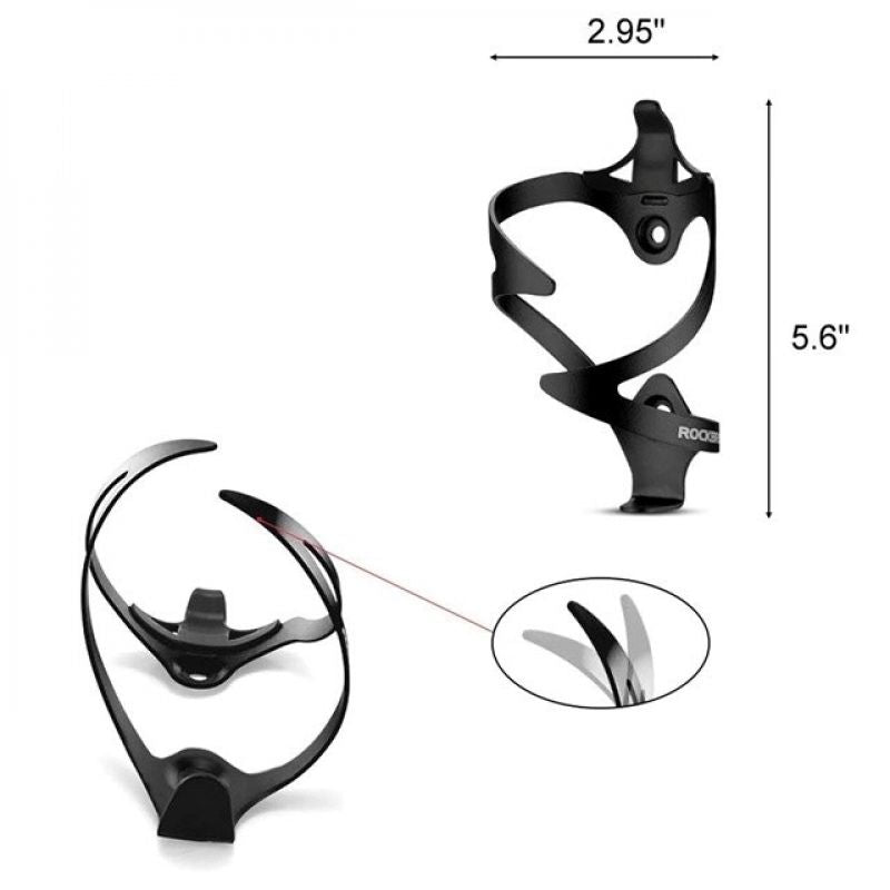 Rockbros 2017-11ABK Aluminium Bicycle Bottle Cage – Black fekete edzőfelszerelés Rockbros-2017-11ABK