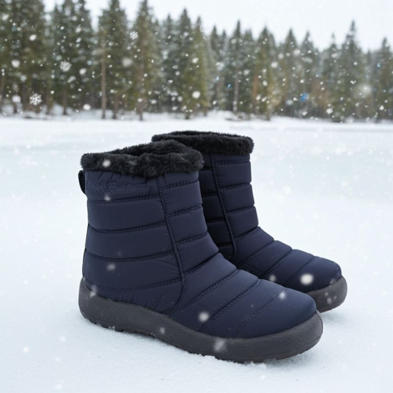 Inny Waterproof snow boots with zipper NEWS W EVE181D khaki Túracipő