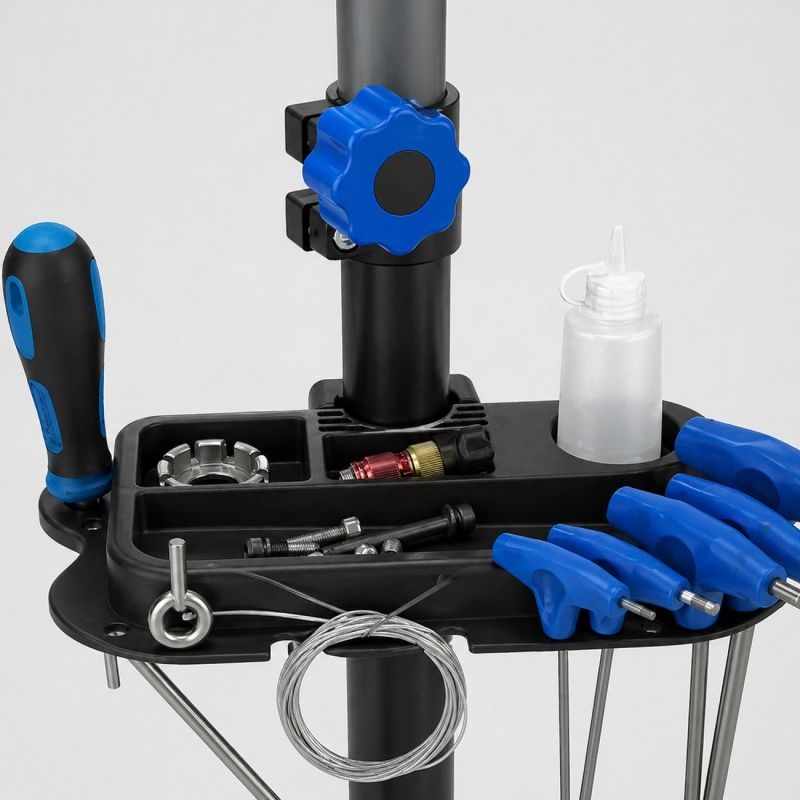 Wozinsky WSS-180 floor service stand with knobs for 30 kg bicycles - black fekete elektronika 304004-204490