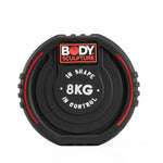 Body Sculpture TPU dumbbell BW 133 8 KG fekete edzőfelszerelés BW1338KG