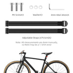 Rockbros 33210010001 front bicycle shelf for bicycle fork - black