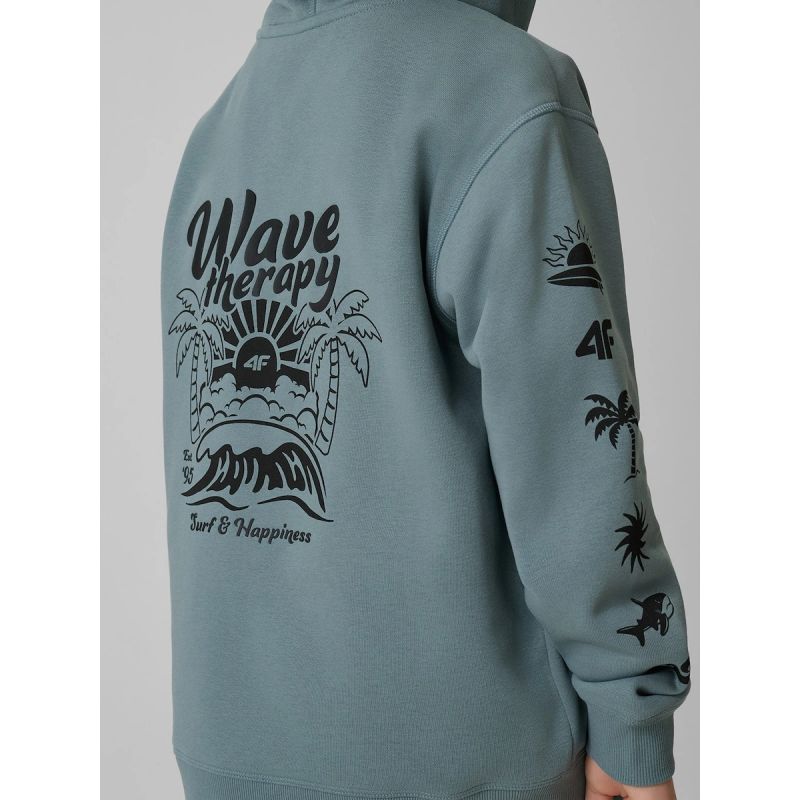 4F Boy's loose hooded sweatshirt 158/164 kapucnis pulóver 4FJRSS26TSWSM3052-46S