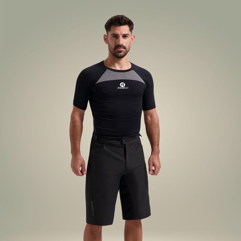 Rogelli MTB ADVNTR DST cycling bermuda black fekete short