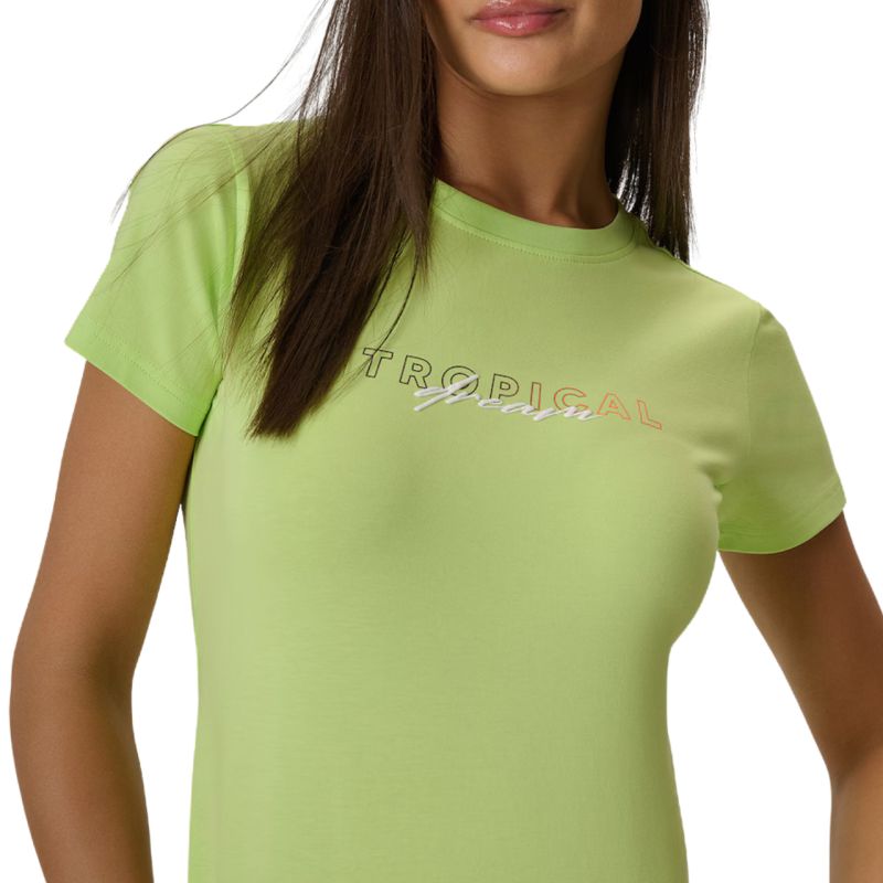 4F Women's T-shirt F2717 light yellow 73S sárga póló 4FWSS26TTSHF271773S