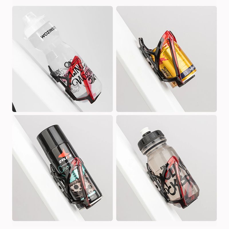 Wozinsky WUR-01BR Bike Bottle Holder Basket - Black and Red czarny || czerwony kulacs -198894
