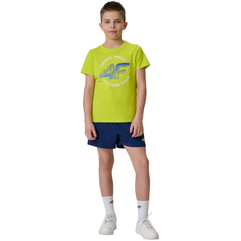 4F Boy's T-shirt M3284 juicy 45S zöld póló 4FJWSS26TTSHM328445S