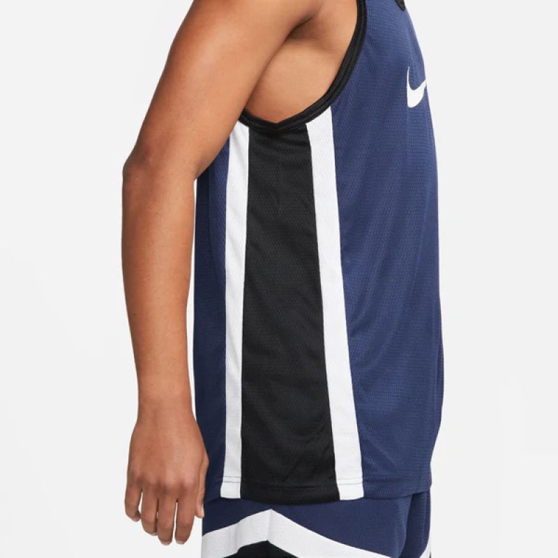 Nike Icon Dri-FIT Basketball Jersey Navy Blue - DV9967-410 sötétkék kosárlabda mez