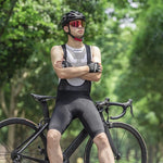 Rockbros bib with insert - black fekete short