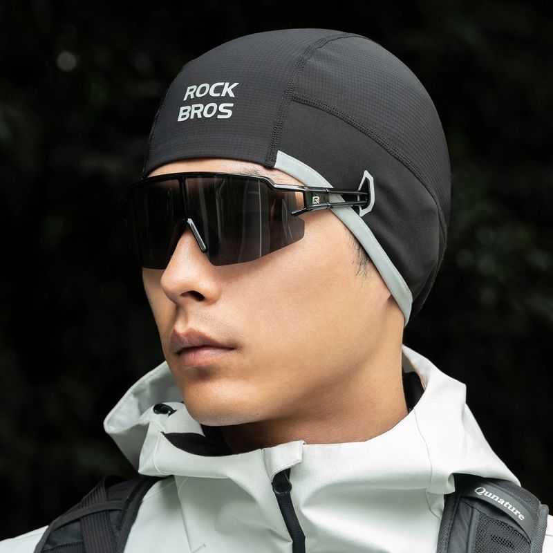 Rockbros M016 Winter Windproof Cycling Cap Size 54-61 cm - Black fekete hats