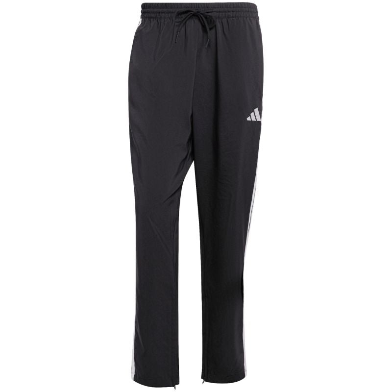 Men's adidas Essentials 3-Stripes Stanford Open Hem Pants Black JC8491