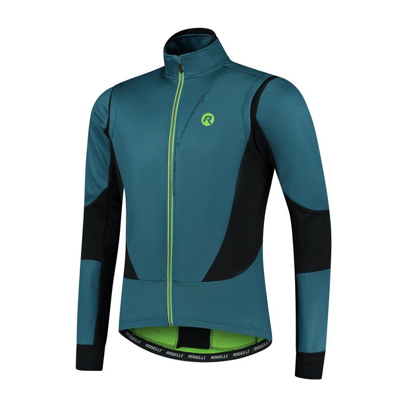 Rogelli BRAVE winter -lime kék dzseki