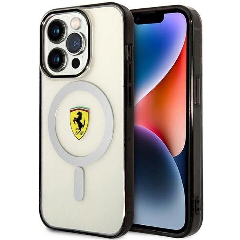 Ferrari FEHMP14XURKT iPhone 14 Pro Max 6.7" clear/transparent hardcase Outline Magsafe utcai cipő