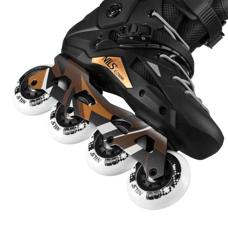 Na1601 Slalom Roller Skates Slayd Black Size 46 Nils Extreme fekete utcai cipő