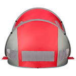 NILS CAMP NC3142 Self-Placing Beach Tent Red-Gray
