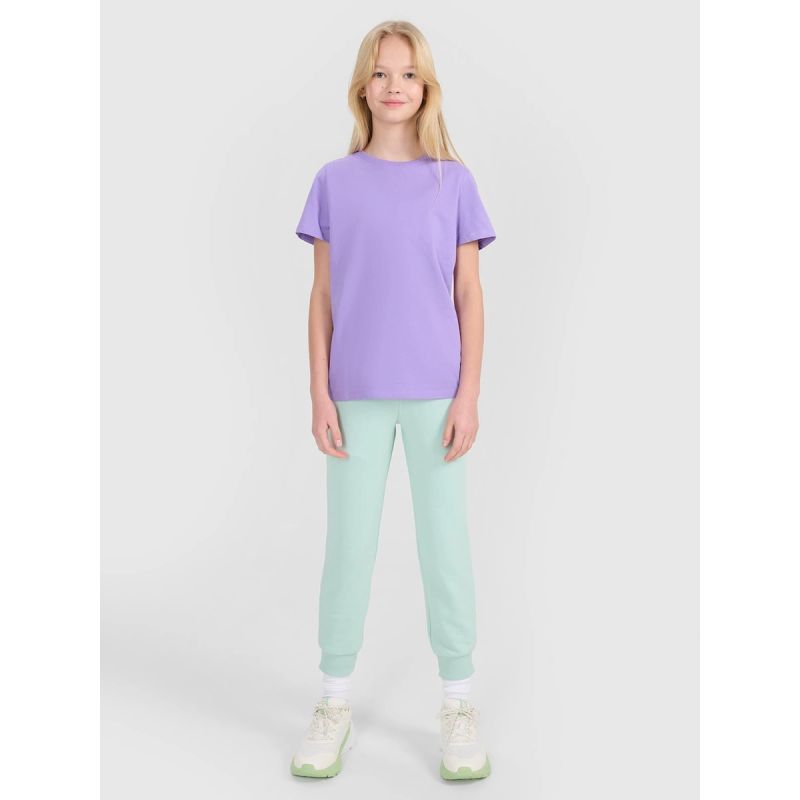 Girls' regular printed T-shirt 4F 4FJWSS25TTSHF2176-51S póló