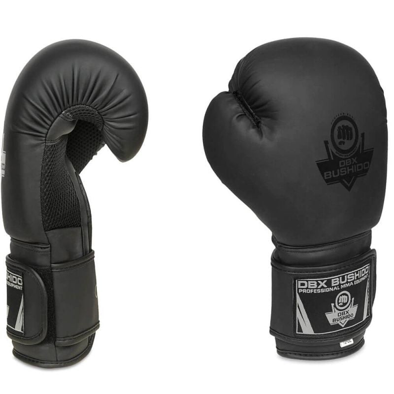 DBX Bushido 10oz Boxing Gloves - Black Master - Valor Series fekete kesztyű