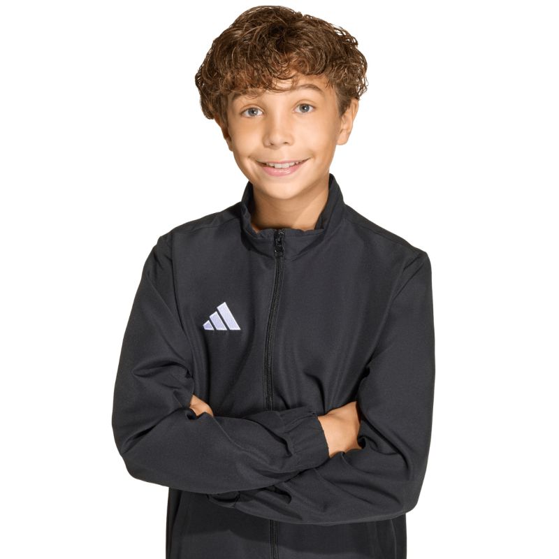 Adidas Entrada 26 Presentation Kids' Black Sweatshirt fekete gyerek pulóver JZ6614