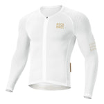Rockbros Diamond Long Sleeve Cycling Jersey Size M - White biały \ m póló