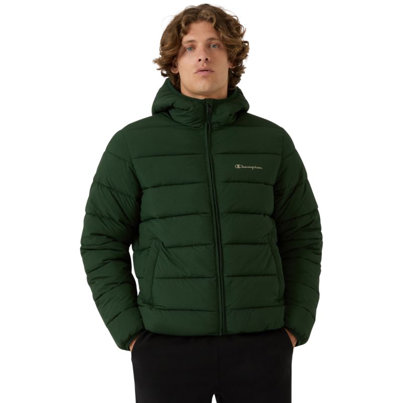 Champion Hooded Jacket Men's Green 221548 GS586