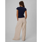 Women's wide leg trousers 4F
