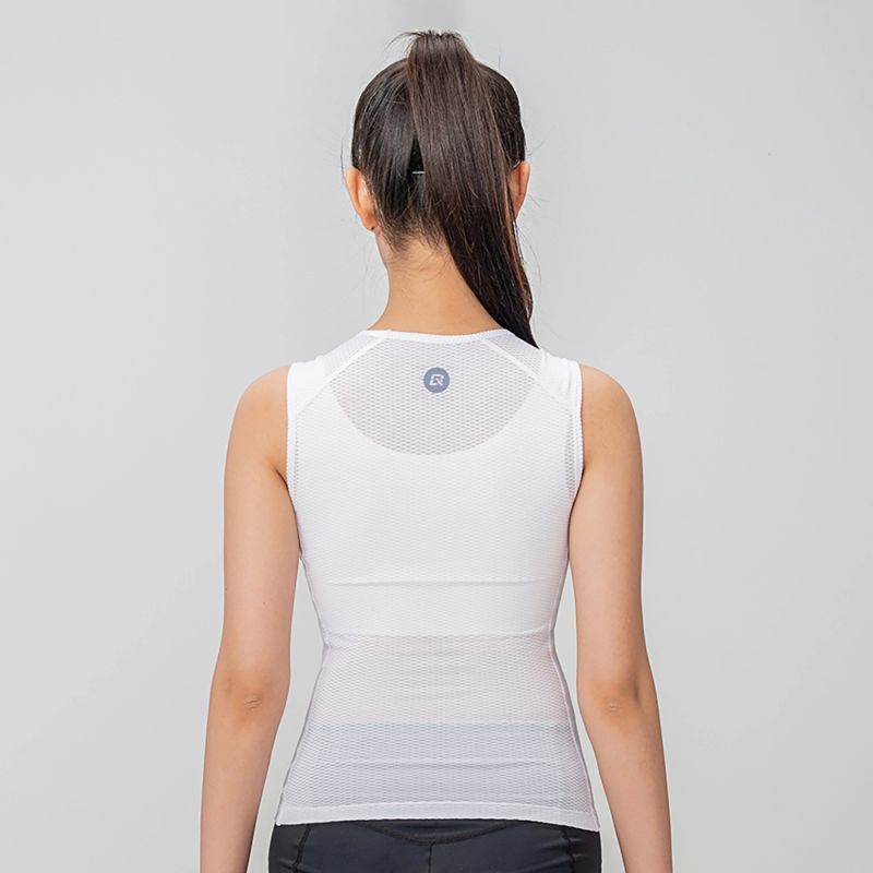 Rockbros Women's Quick-Dry Sleeveless Cycling Jersey M/L - White