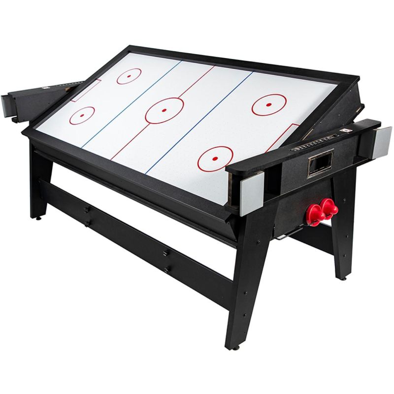 Enero 4-IN-1 MULTIGAMING TABLE BILLIARDS TABLE TENNIS HOOK-UP DINING TABLE .1x81.3CM fekete table games, tables