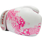 TOP TEN "Ultimate Woman" Boxing Gloves 10 oz White and Pink czarno - różowy kesztyű
