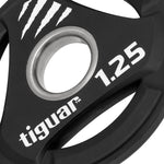 Tiguar PU Olympic plate 1.25 kg fekete kiegészítő TI-WTPU00125