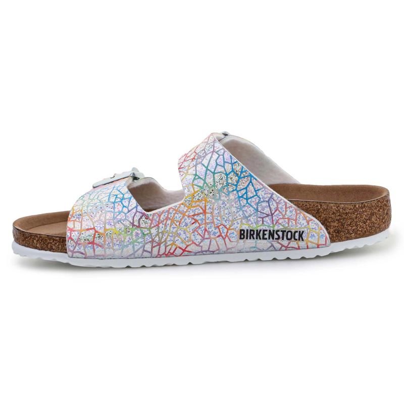 Birkenstock Arizona Kids Flashy Hologram Silver Jr 1022173 cipő