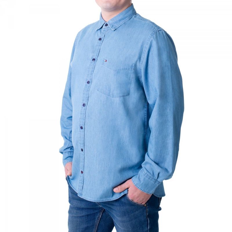 Tommy Hilfiger Organic Cotton Denim Shirt M MW0MWI0956-IAO Póló