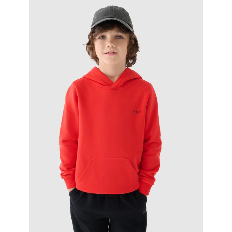 4f Boy's sweatshirt with hood, open, Junior 4FJWMM00TSWSM1292-70S General