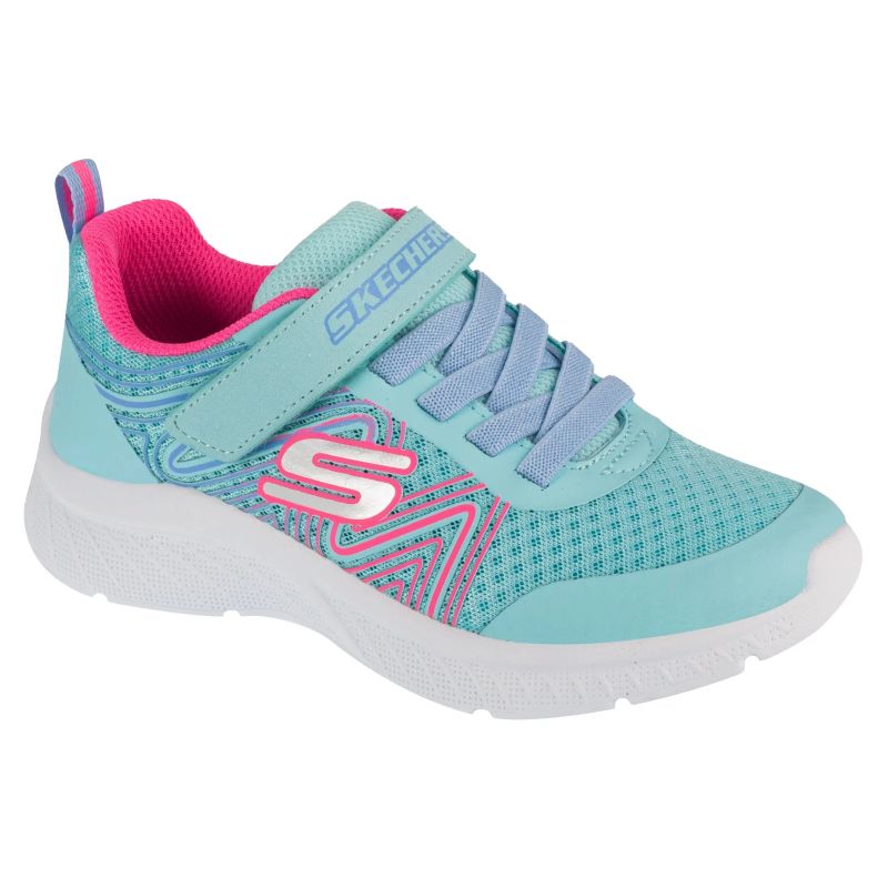 Skechers Microspec Plus - Swirl Sweet 303535L-AQPK Blue kék utcai cipő