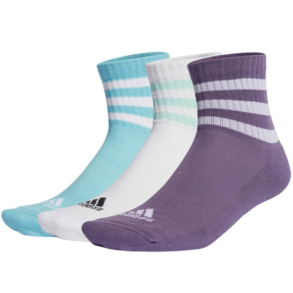 adidas 3-Stripes Cushioned Sportswear Mid-Cut Socks 3P IJ8263 zokni