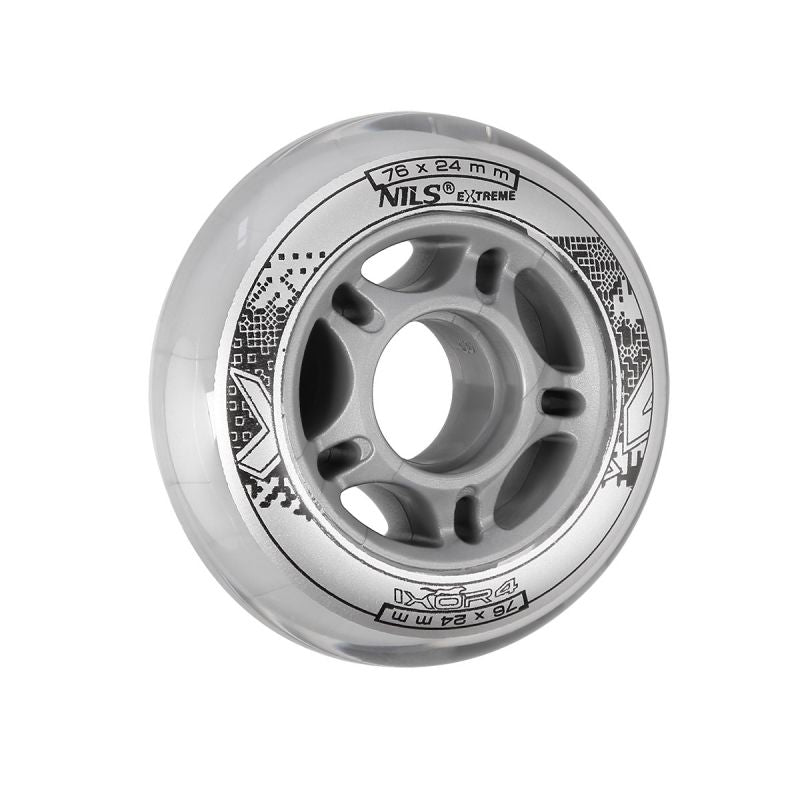 PU 76x24 82A WHEELS (4 pcs.) NILS EXTREME transparent pulóver