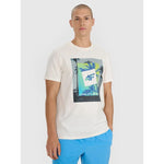 Men's regular printed T-shirt 4F 4FRSS25TTSHM2846-12S póló