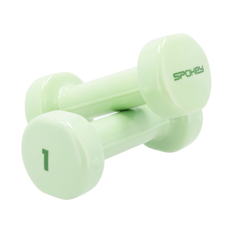 Spokey Shape dumbbells 2x1 kg green zöld csuklópánt
