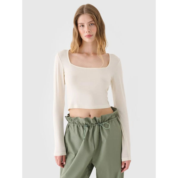 4f Longsleeve slim smooth women's 4FRSS24TLONF499-11S General