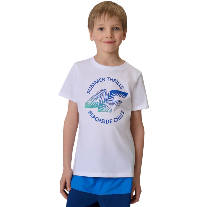 Boy's T-shirt 4F M3284 4FJWSS26TTSHM3284 10S fehér clothing