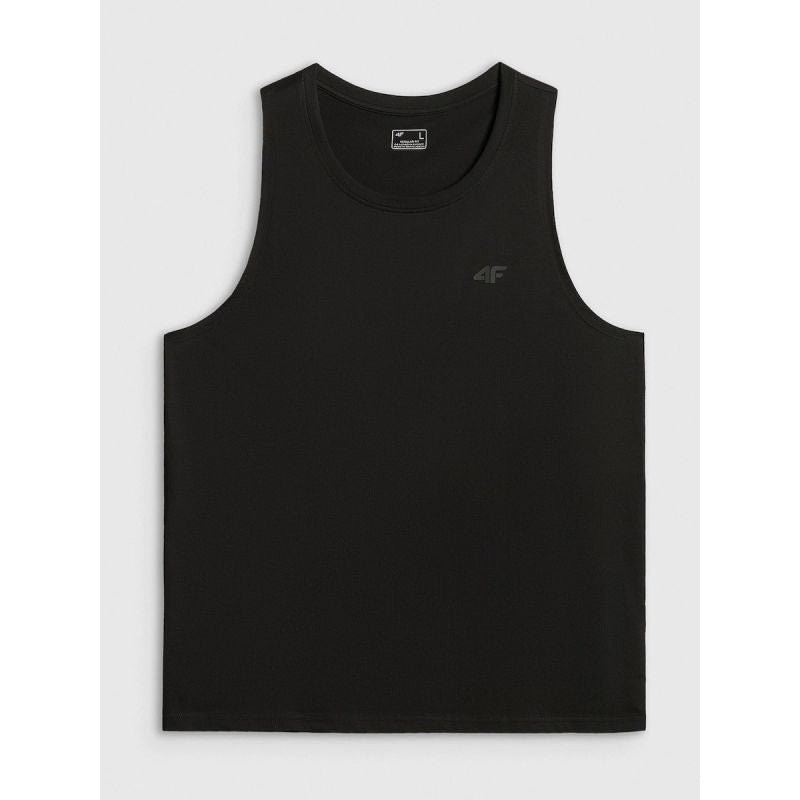 Regular sleeveless shirt for men, smooth, 4F