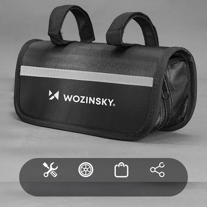 Wozinsky WMZ-01N tool kit, 16-in-1 bicycle multitool, pump, wrenches, inner tube kit - black fekete elektronika 304004-199005