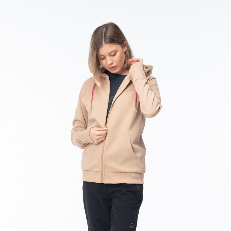 Elbrus Elbruz Runa II Sweatshirt W bézs pulóver