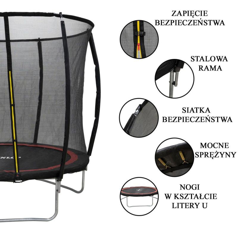 Dunlop PREMIUM TRAMPOLINE WITH INNER NET, diameter védőfelszerelés GSP-475486