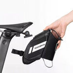 Rockbros C32BK saddle bag 1.5 l with water bottle pocket - black fekete water bottles, training equipment, bags