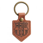FC Barcelona keychain original licensed leather pennant brązowy kulcstartó BLL7061