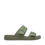Crocs Brooklyn Buckle Low Women's Slides Green 211215 3BX