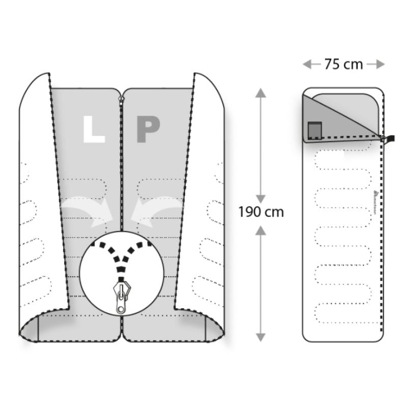 Meteor Dreamer Sleeping Bag uniw tourist equipment, sleeping bags